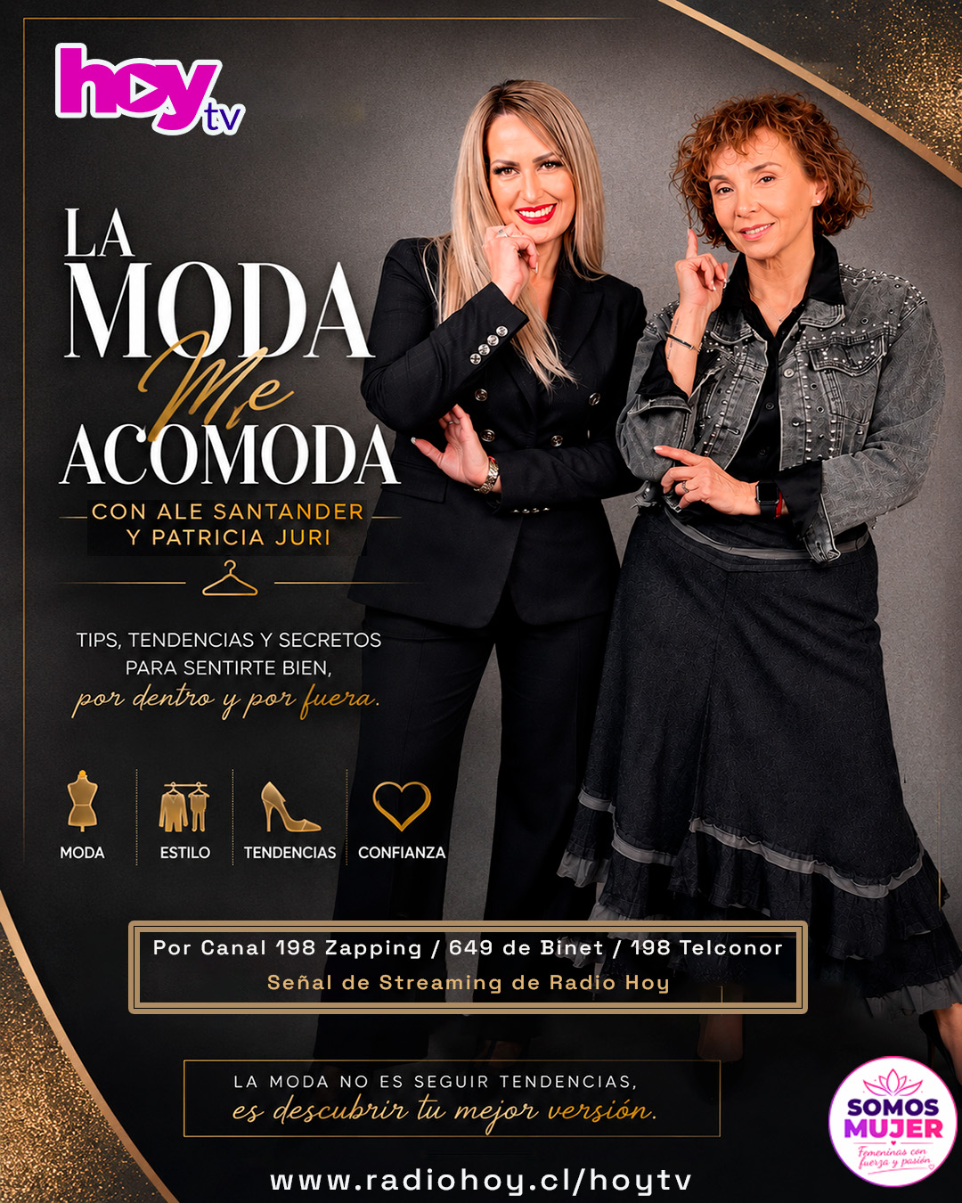 Afiche Programa La Moda me Acomoda en Hoy TV